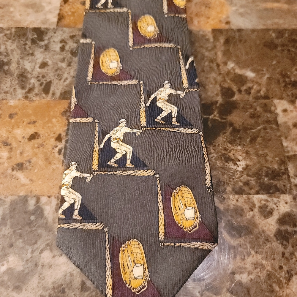 Baseball Themed Tie
